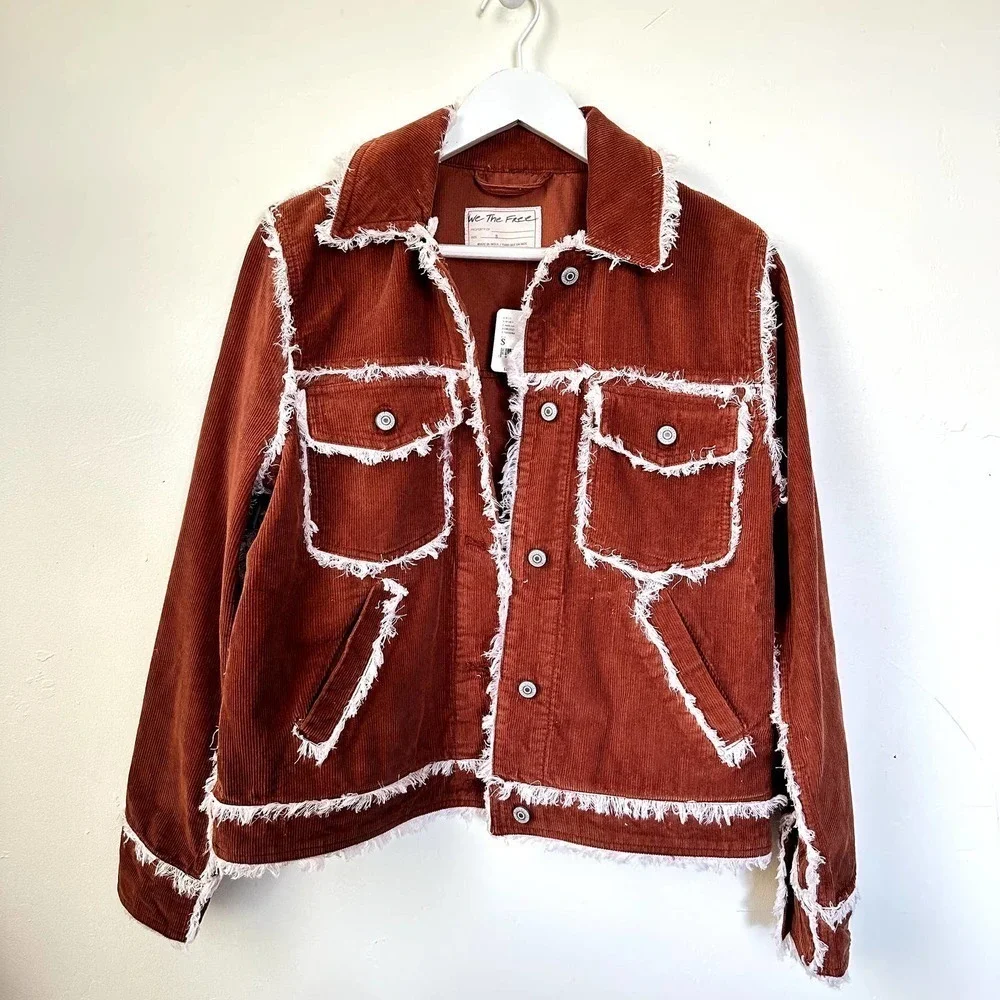 Free People Heartland Workwear Corduroy Jacket Size Small